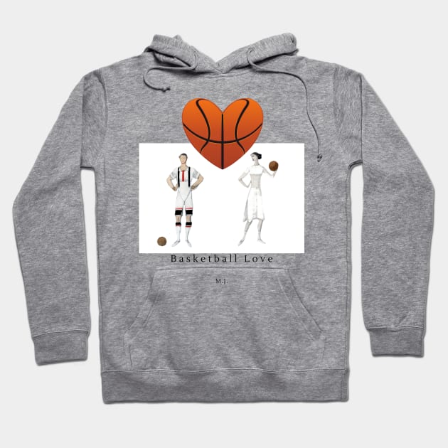 Basketball Couple Hoodie by Falkistent